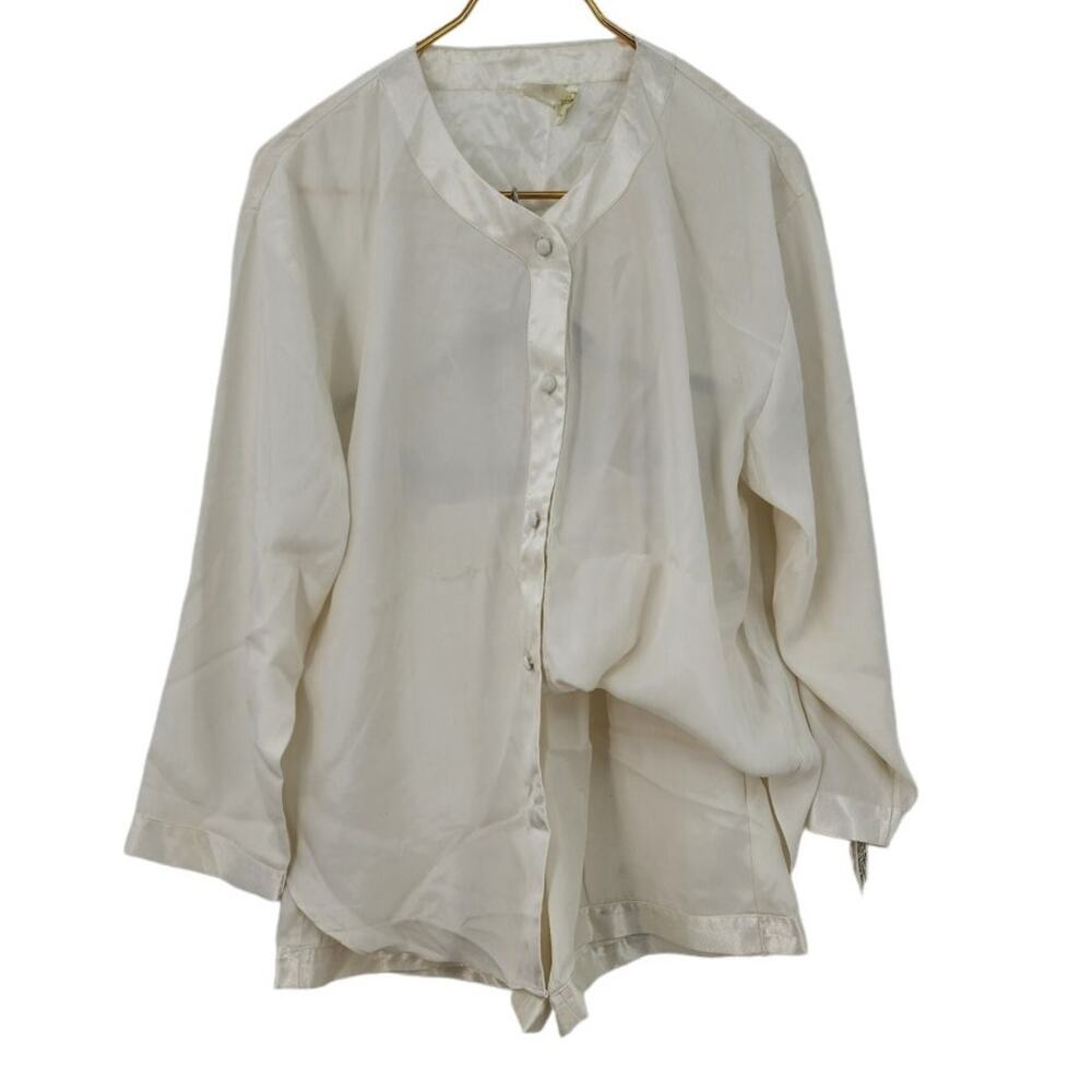 NEW Deadstock Vintage‎ Gold Label Victoria Secret Set White Bridal Oversized XS